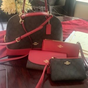 Sierra coach handbag checkbook wallet wristlets
